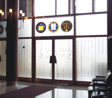 Fasara Privacy Film in lobby area of buildings 2