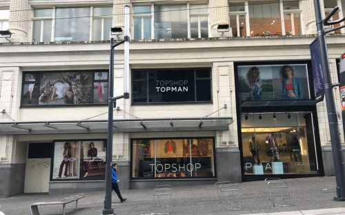Window Graphics Topman Shop Downtown Vancouver